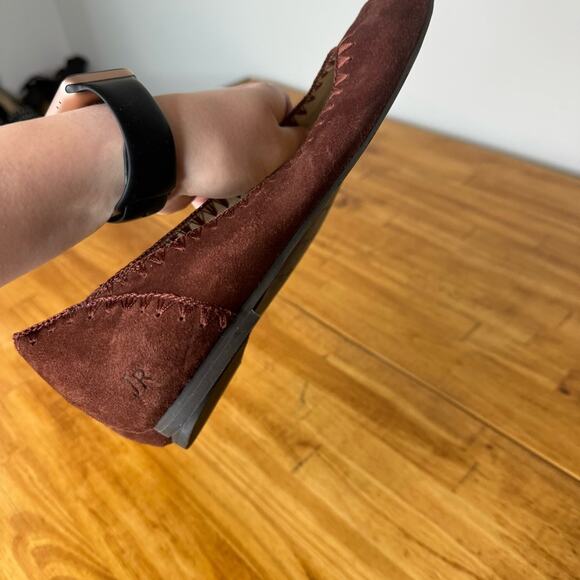 Jack Rogers Bordo Maroon Suede Ballet Flats Size 7.5 - Picture 6 of 7